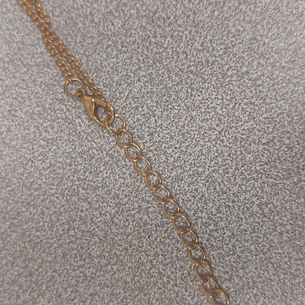 Gold Toned Red Eye Dragon Fashion Costume Long Necklace - Picture 9 of 16